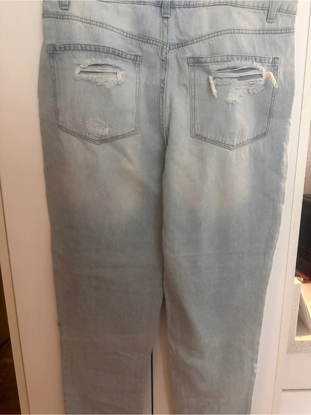 No Boundaries Light Blue High-Rise Mom Jeans